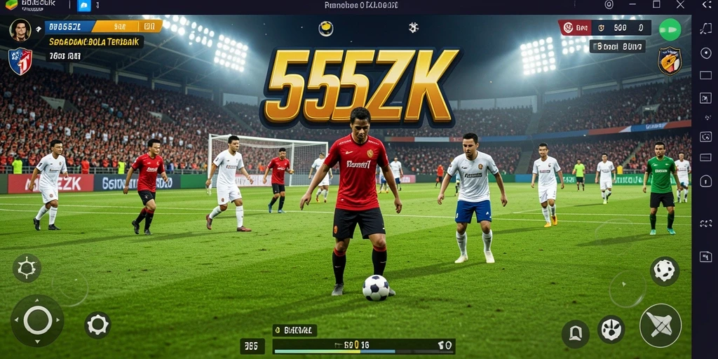 Tampilan Stadion dan Aksi Pertandingan dalam 555ZK