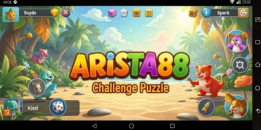 Tampilan gameplay ARISTA88 dengan tantangan Puzzle yang menarik.