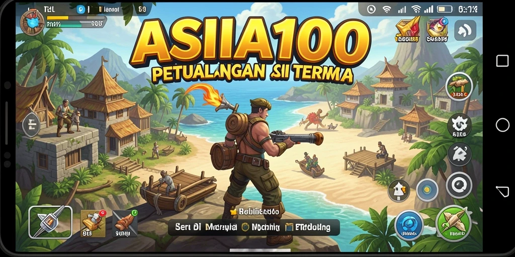 Tampilan gameplay ASIA100 yang mengasyikkan dalam petualangan yang penuh tantangan.