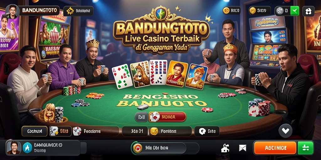 Screenshot menunjukkan dealer profesional yang siap melayani dalam permainan Live Casino.