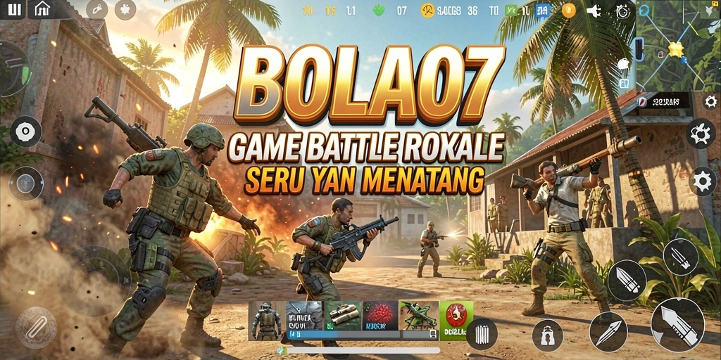 Tampilan menarik dari gameplay BOLA07 dalam pertempuran Battle Royale.