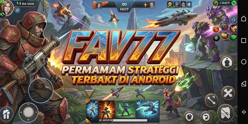 Screenshot FAV77 menampilkan pengaturan strategi yang mendalam dan seru.