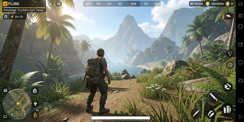 Tangkapan layar gameplay penuh aksi di dunia FUJI66.