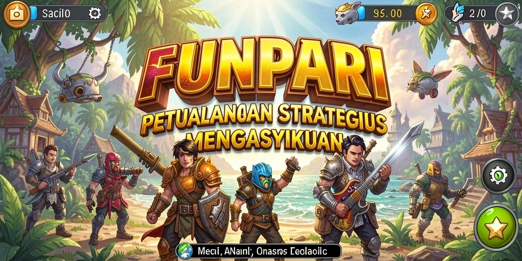Tampilan menarik gameplay strategi yang mendalam di FUNPARI.