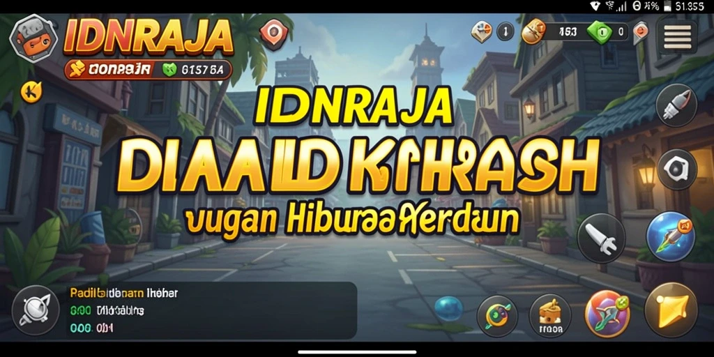 Tampilan gameplay <strong>IDNRAJA</strong> yang menawan dalam mode Idle.