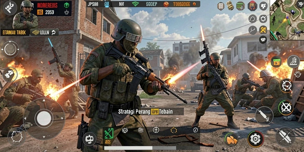 Tampilan gameplay menarik dari JPS88, strategi perang yang epik.