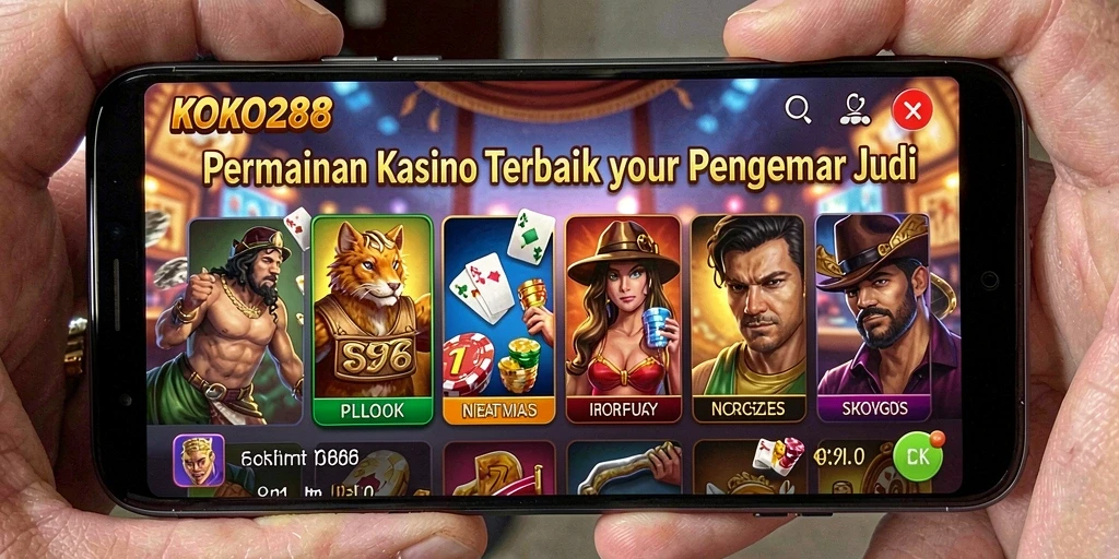Screenshot menampilkan permainan Kasino dengan grafis yang menarik.