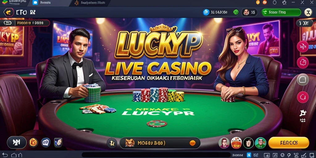 Tampilan permainan Live Casino yang menawan di LUCKYRP.