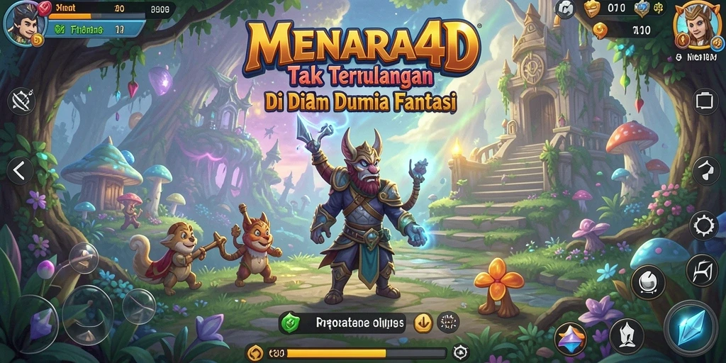 Visual menakjubkan dari gameplay petualangan di MENARA4D.
