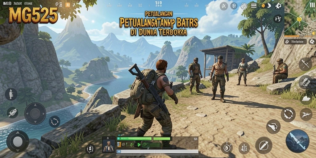 Screenshot gameplay MG525 menampilkan petualangan Open World yang seru.