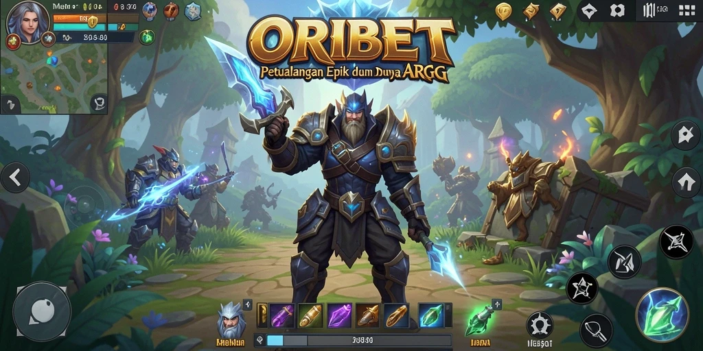 Tampilan action seru dari gameplay ORIBET dalam dunia ARPG.