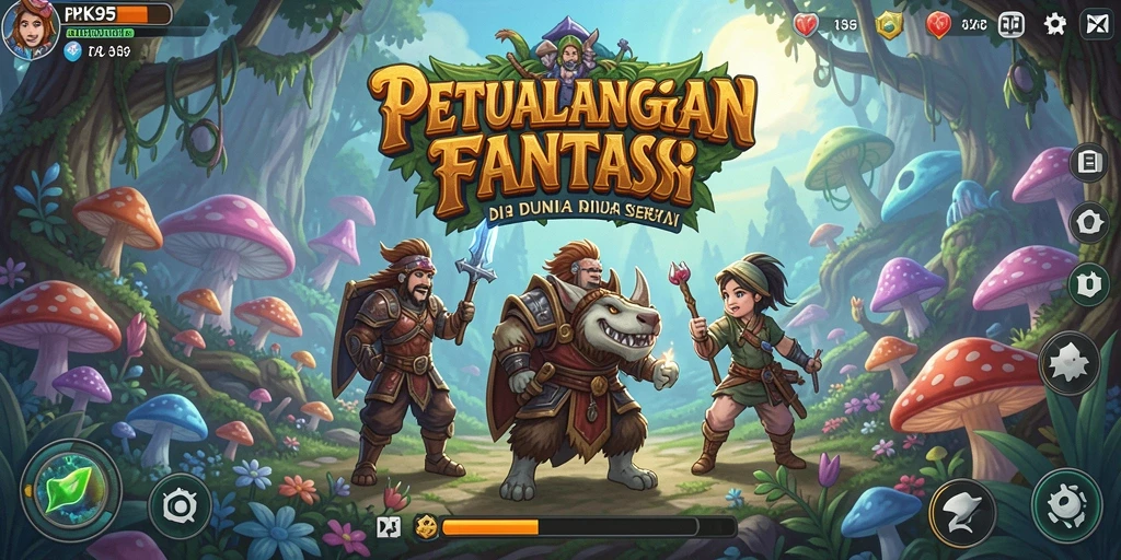 Screenshot gameplay PK95 menampilkan aksi petualangan yang seru.