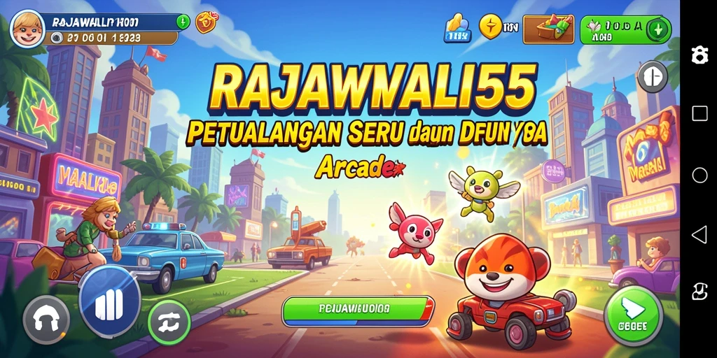 Tampilan gameplay seru dalam RAJAWALI55 yang menyenangkan.