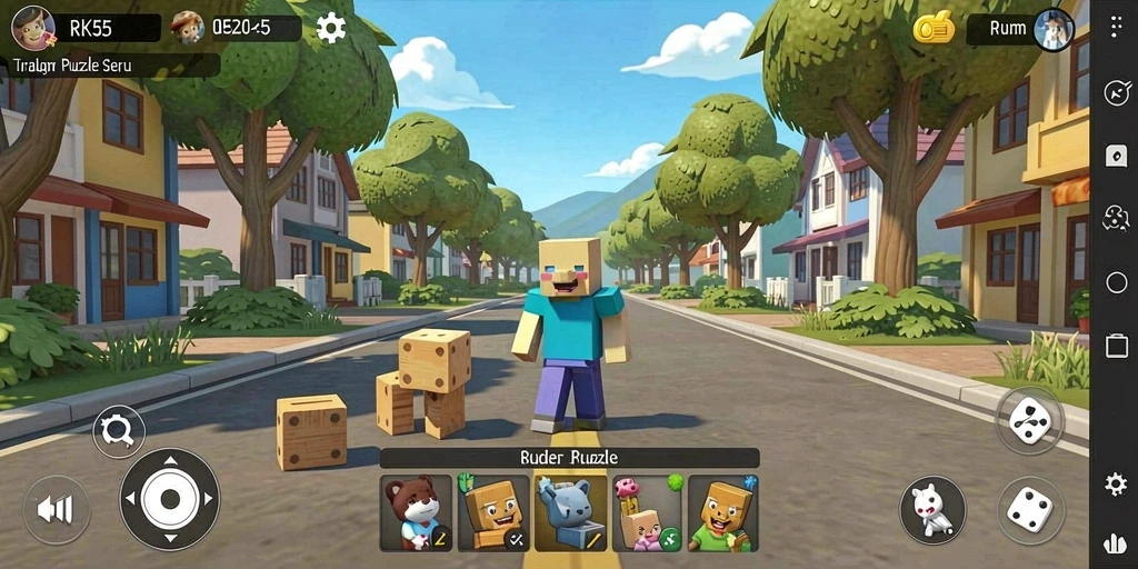 Tampilan gameplay RK55 yang menantang dan menarik.