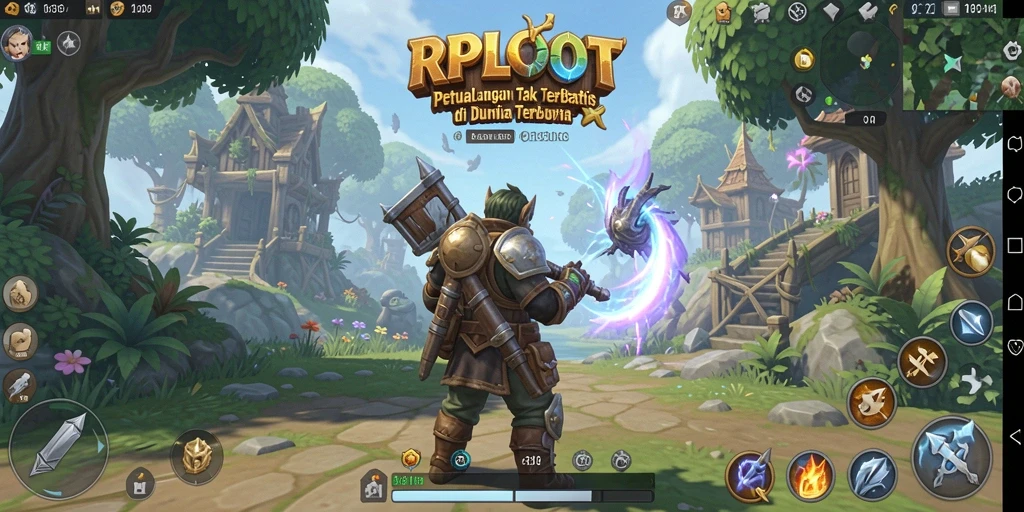 Gameplay RPLOOT menampilkan kebebasan eksplorasi di dunia terbuka yang menawan.