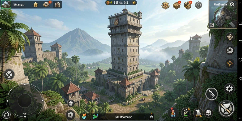 Gameplay menara pertahanan V07 yang epik dan menantang.